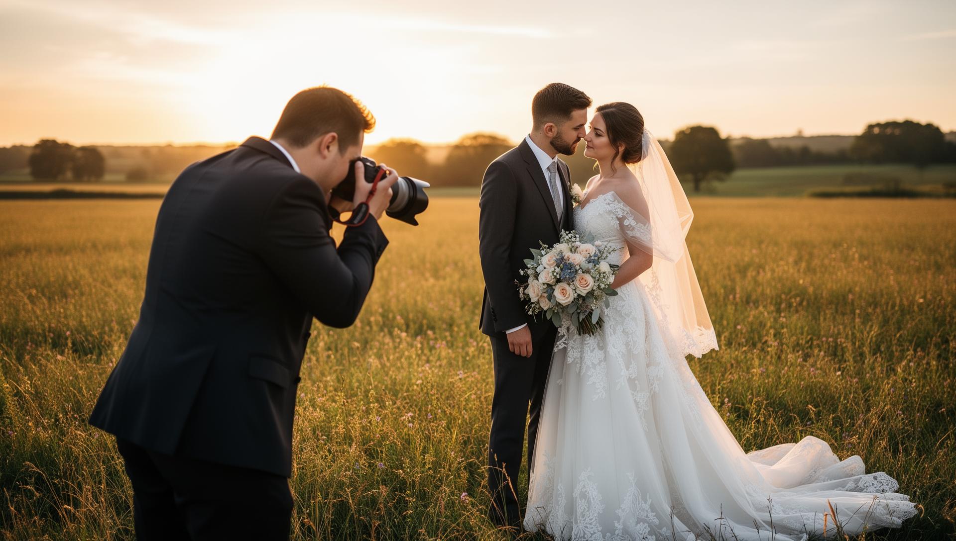 Professional photographer at work in studio